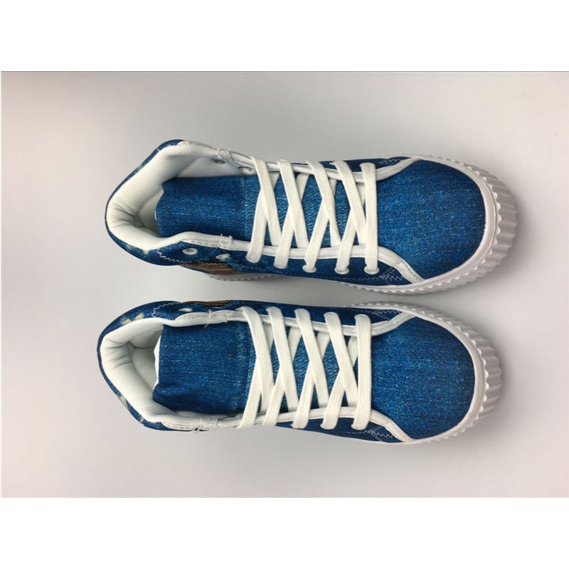 Custom Pictures Or Logo Classic High Top Platform Woman Height Increasing Flats Female Custom Pictures Or Logo Classic High Top Platform Woman Height Increasing Flats Female